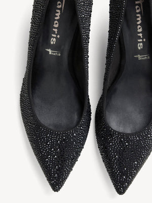 Tamaris - 22468 Black Glitz Court Shoe