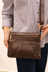 Depeche - 16836 Brown Crossbody Bag