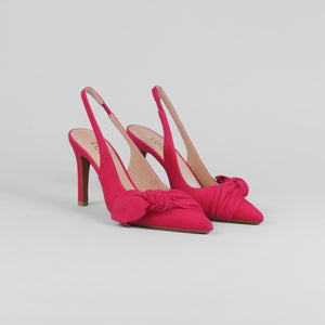 Lodi - Rusileo Cerise Pink Bow Slingback