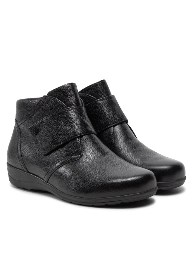 Caprice - 9-26457 Black Leather Ankle Boot