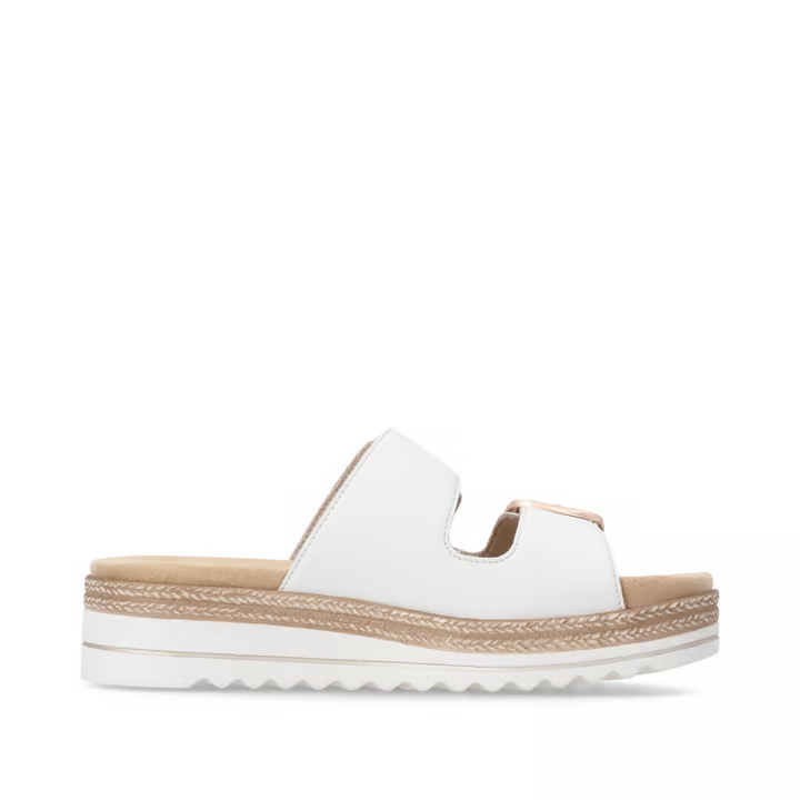 Remonte - D0Q66 White Buckle Slide