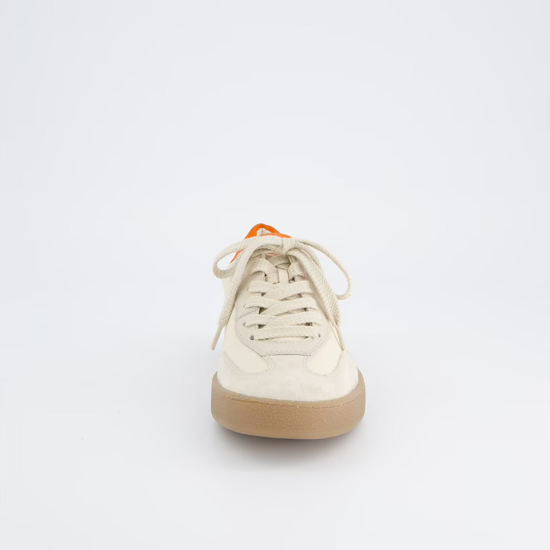 Paul Green - 5437 Cream and Orange Retro Trainer