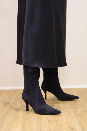 Rachels - Penny8 Navy Suede Knee High