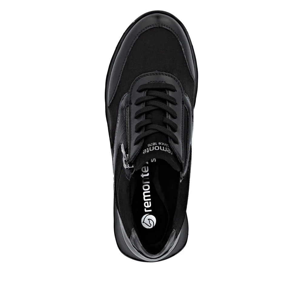 Remonte - D2V02 Black Stretch Zip Trainer