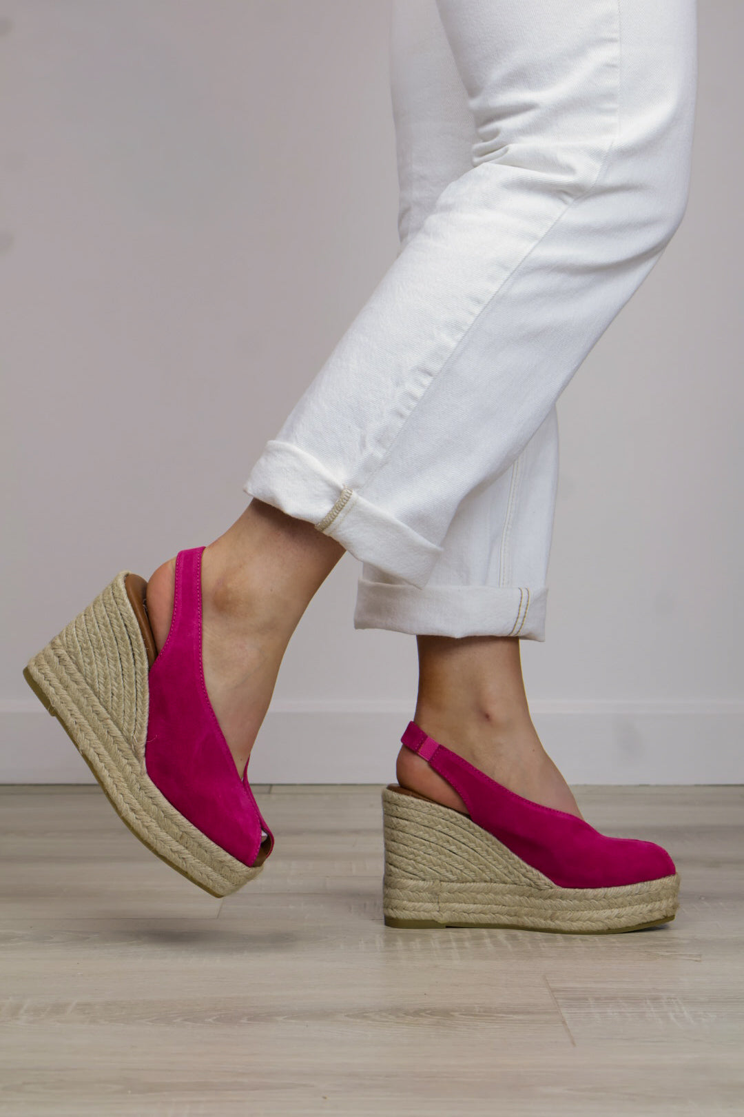 Viguera - 2128 Pink Slingback Espadrille