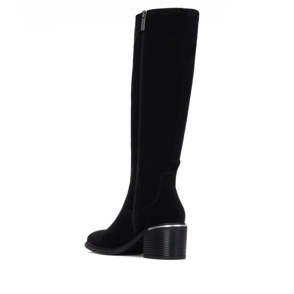 Carmela - 162646 Black Suede Sock Boot