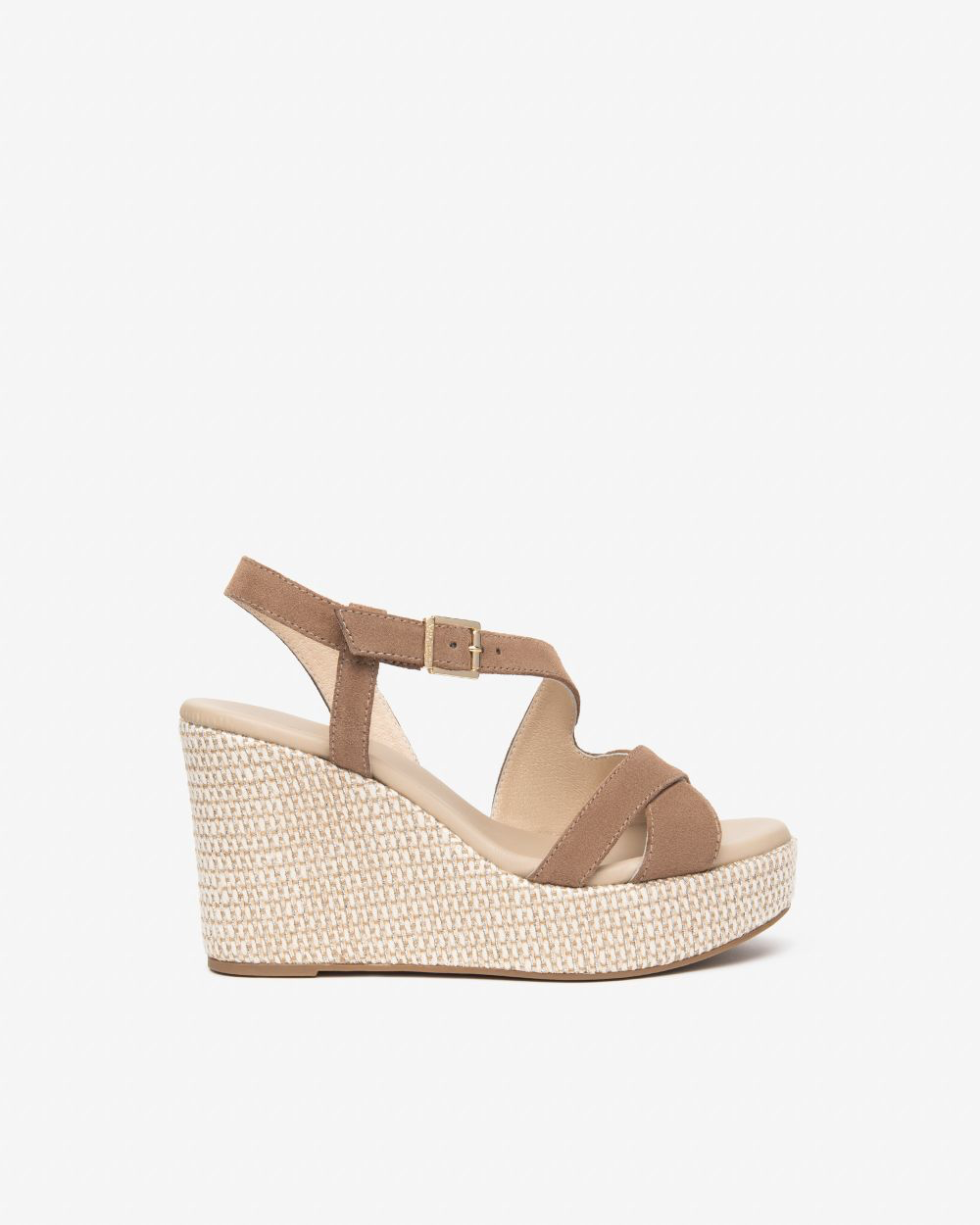 NeroGiardini - E616020D Taupe Suede Wedge