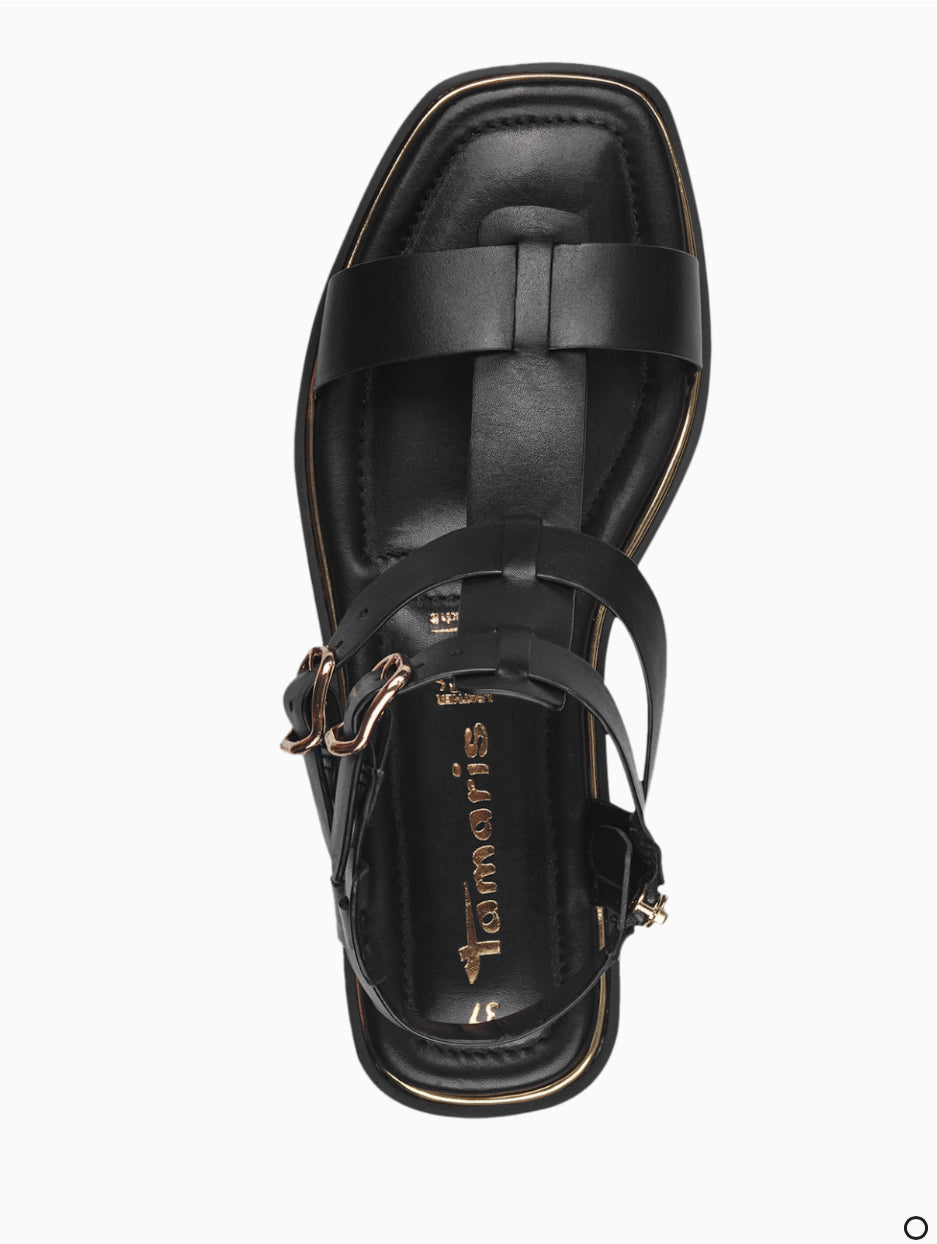Tamaris - 28118 Black Gladiator Sandal