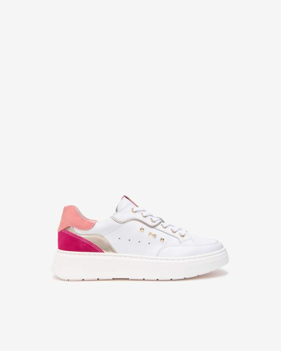 NeroGiardini - E513063D White and Pink Trainer