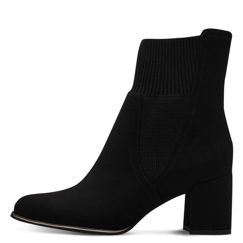 Marco Tozzi - 25392 Black Sock Boot with an Inside Zip