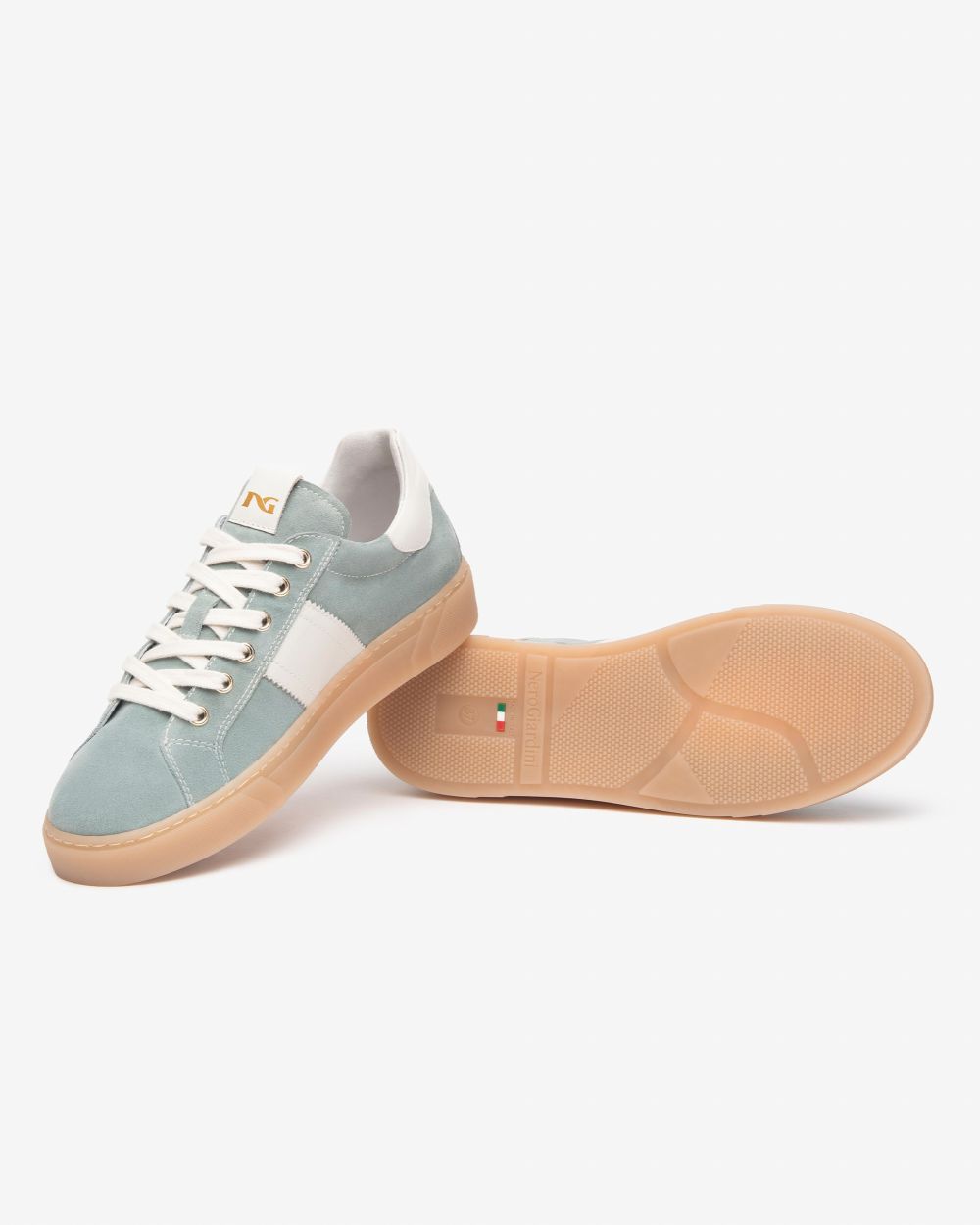 NeroGiardini - E513005D Pale Blue Retro Trainer [Preorder for March 16th]