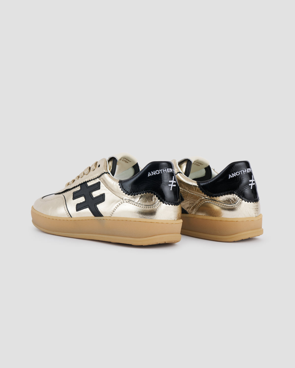 Another Trend - A032 Gold and Black Trainer