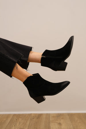 Ash - Fame Black Ankle Boot