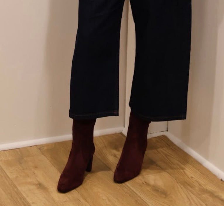 Rachels - RHEA3 Burgundy Knee High Boot
