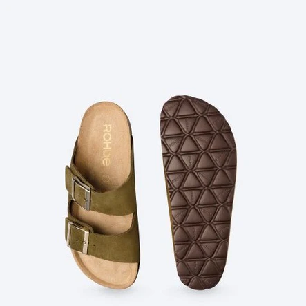 Rohde - 5590 Khaki Double Buckle Mule