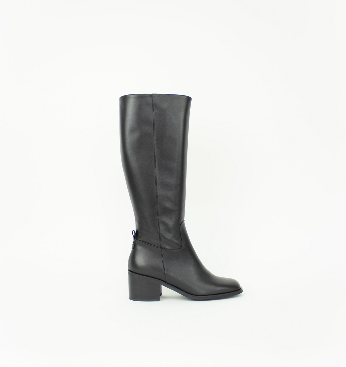 Wonders H-6502 Black Leather Knee High