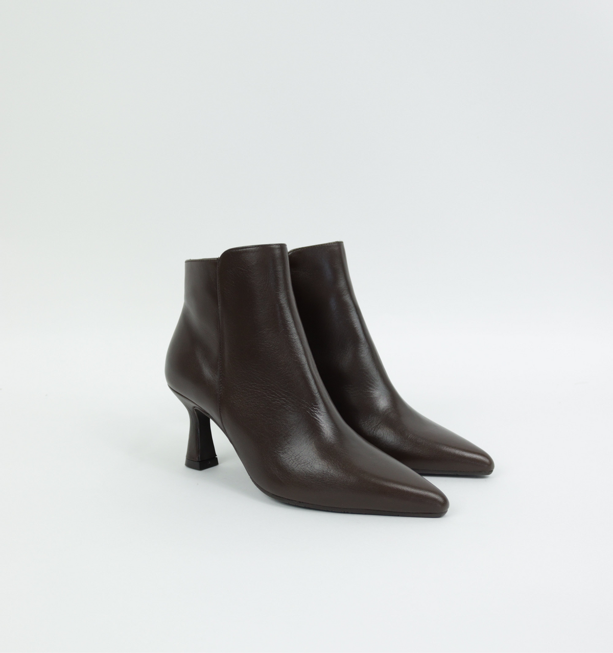 Lodi - Ganesu Brown Kitten Heel Ankle Boot