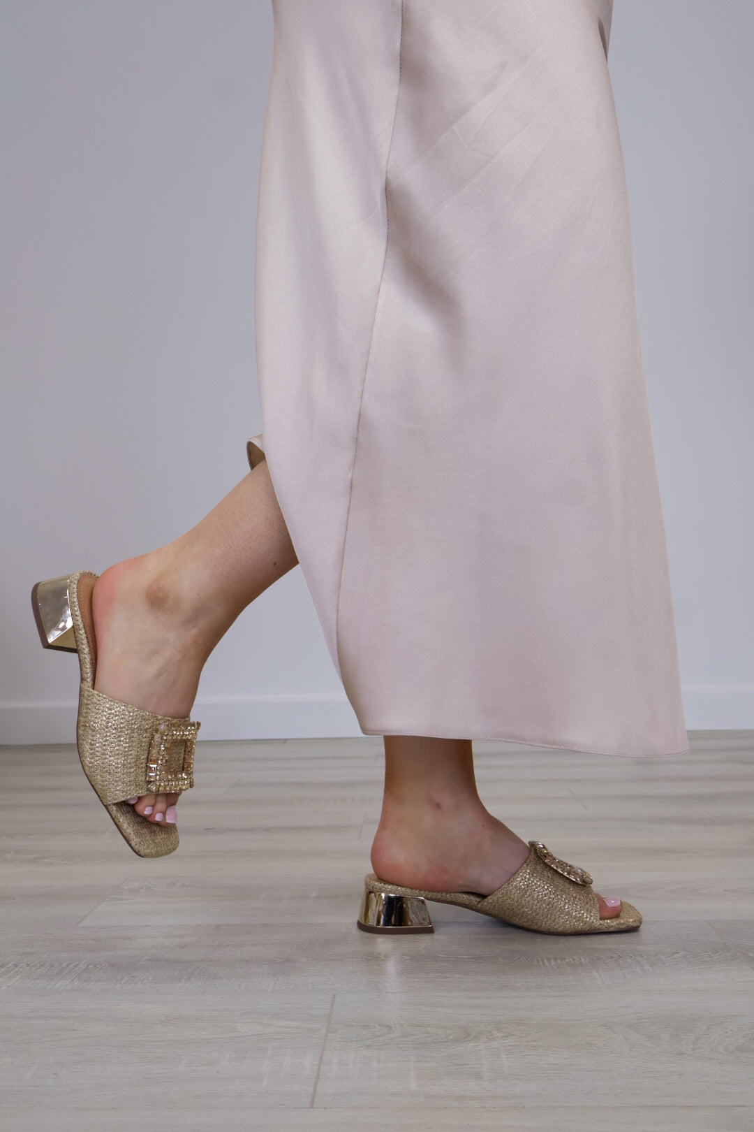 Lodi - A -Piscis Beige/Gold Slide