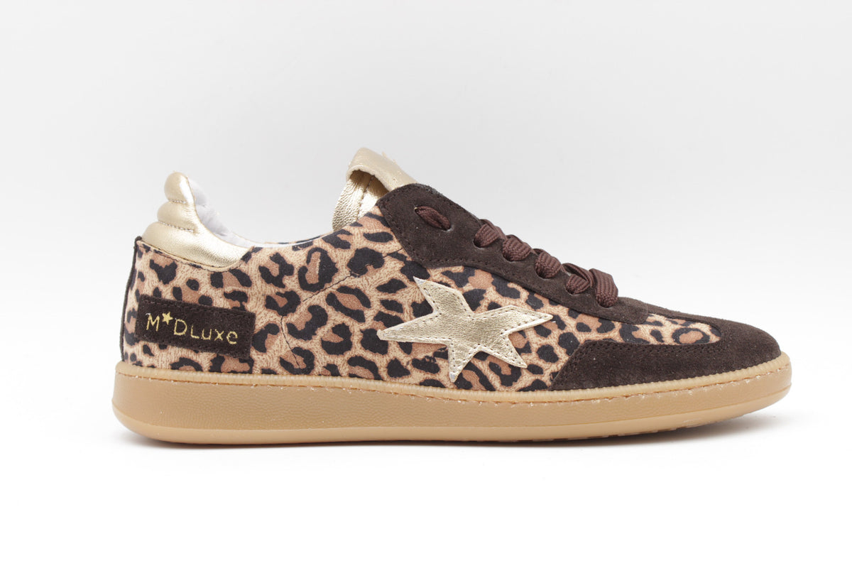 Meline - Leopard Print Laced Trainer [Back in November]