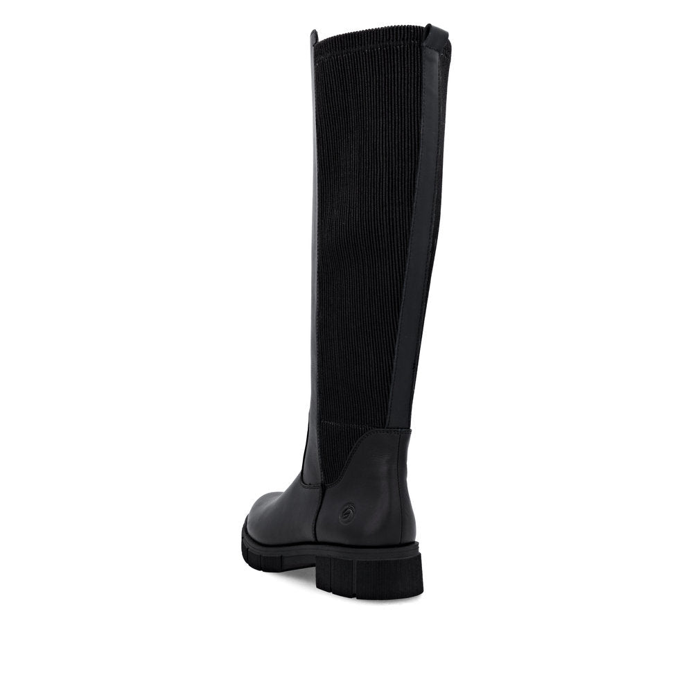 Remonte - D2S74 Black Knee High Boot