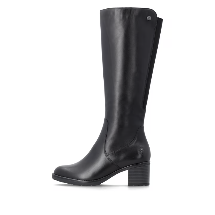 Remonte - D2A78 Black Stretch Knee Boot