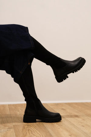 Caprice - 26509 Black Sock Knee High