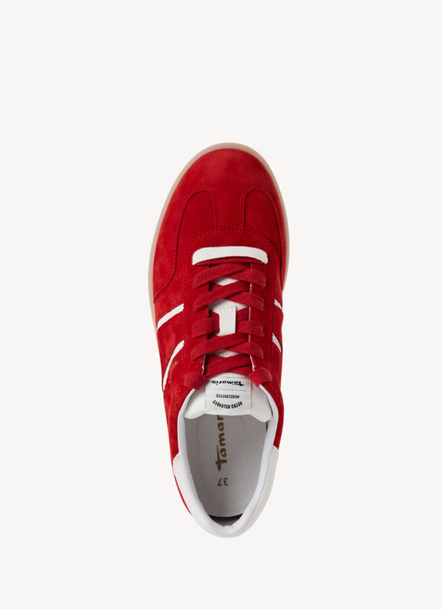 Tamaris - 23624 Red Retro Trainer