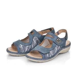 Remonte - D7647 - Blue Velcro Sandal