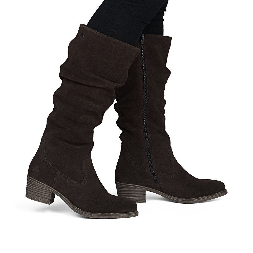 Rieker - 73159 Brown Slouch Boot