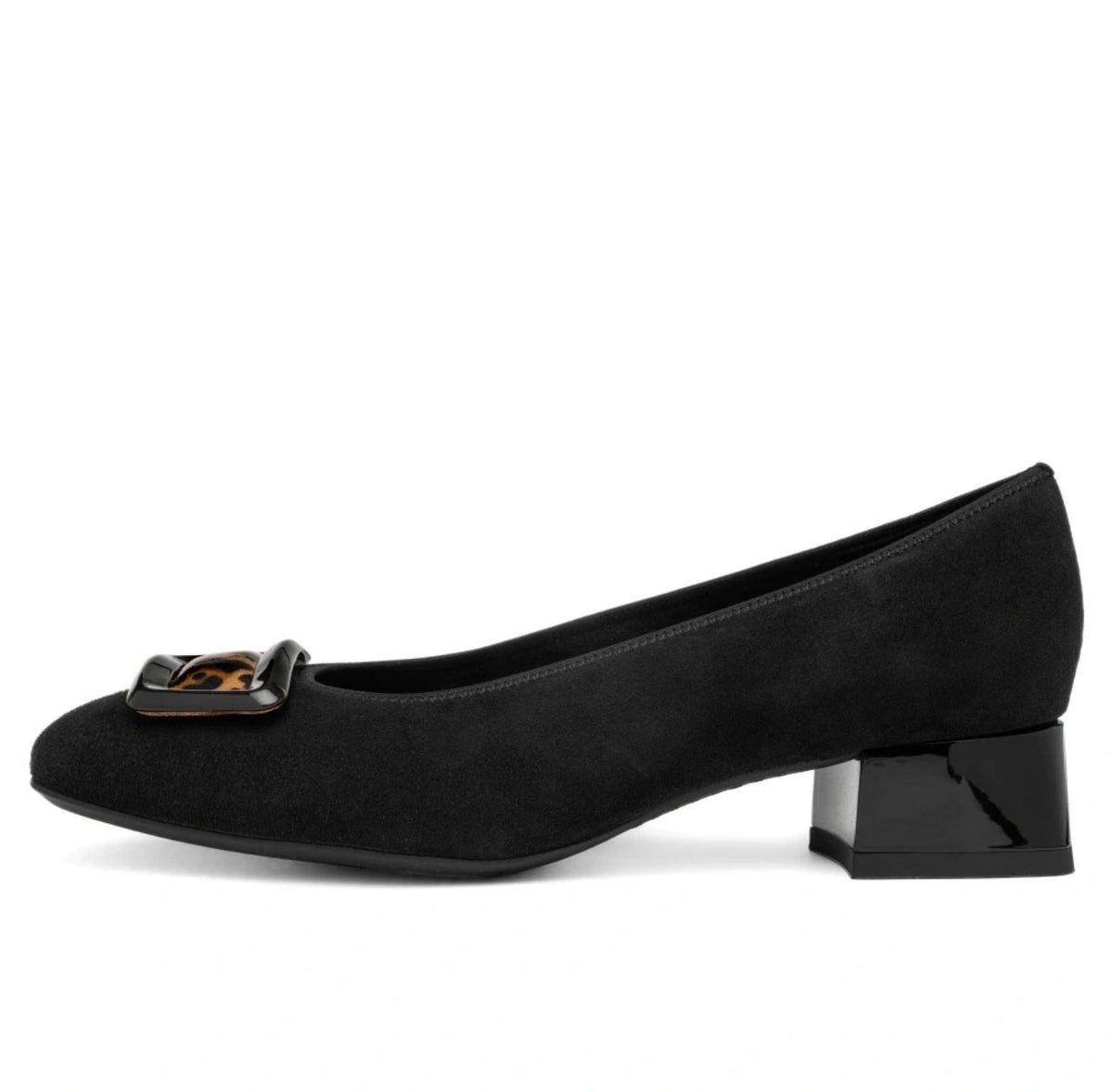Ara - 20423 Black /Leopard Court Shoe
