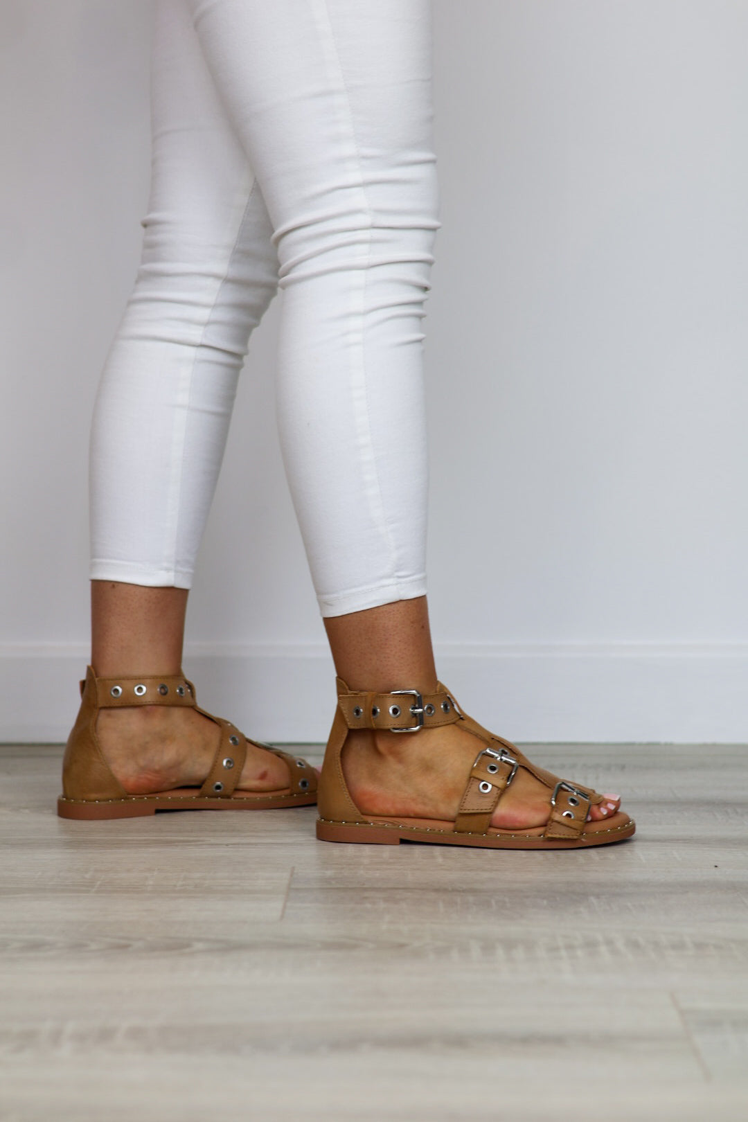 Carmela - 163220 Tan Gladiator Sandal