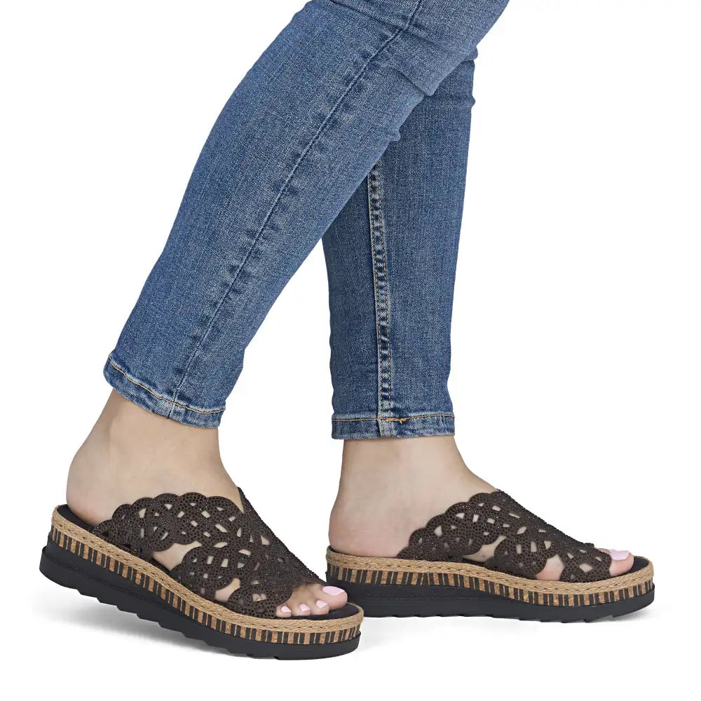 Rieker - V7992 Brown Mule