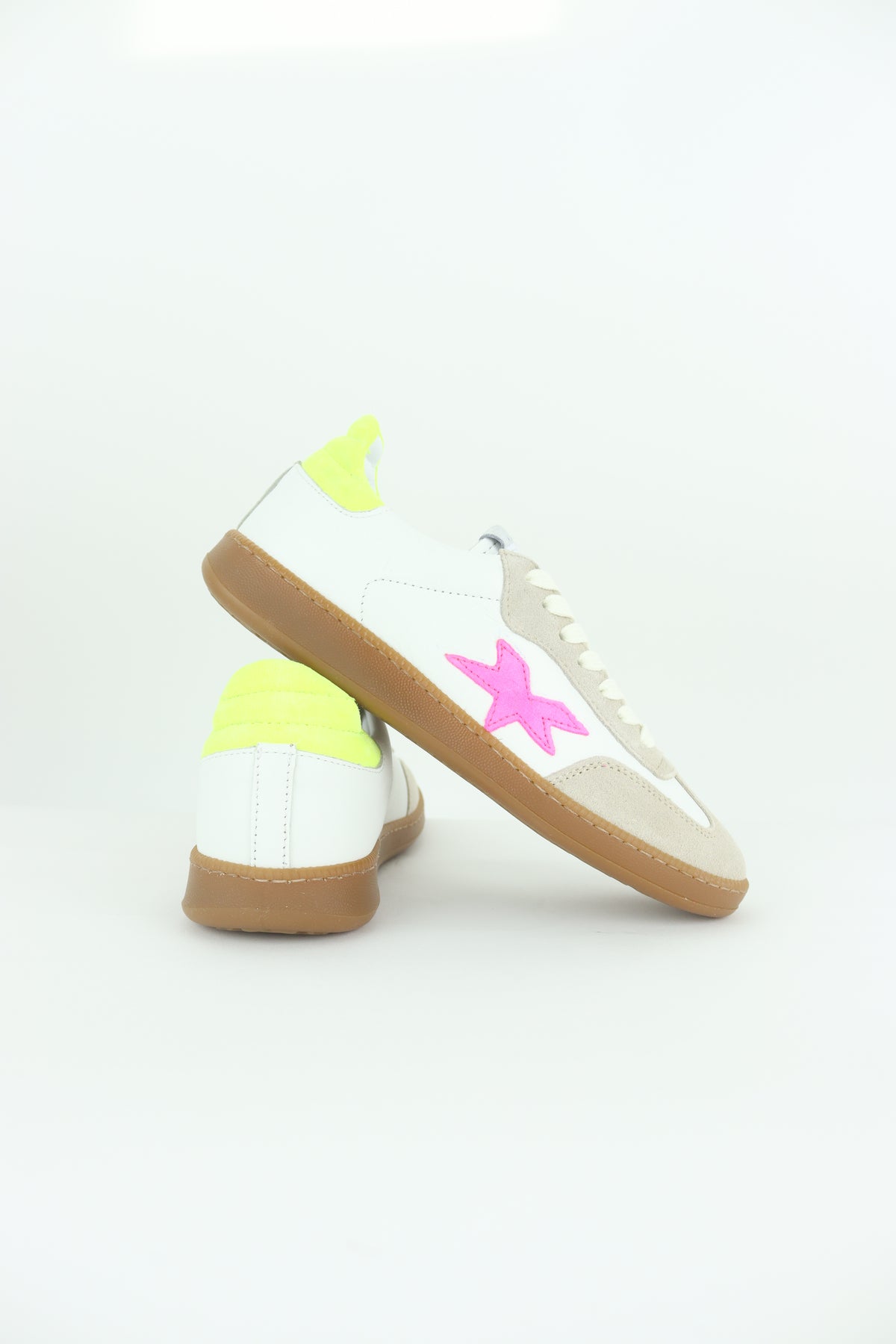 Meline - 525 R Ivory And Neon Trainer