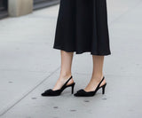 Lodi - Nestor Black Buckle Slingback