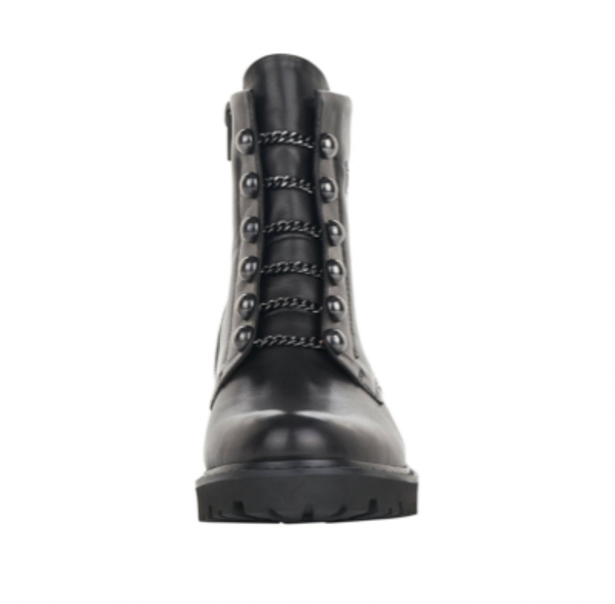 Remonte - D8670-01 Black Leather Stud Biker Boot