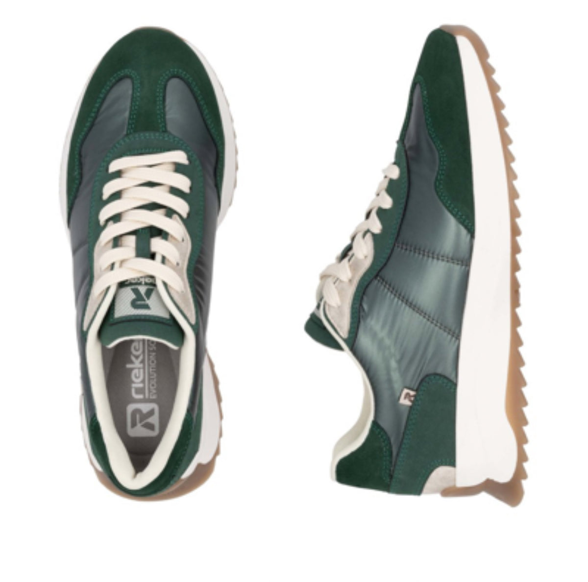 Rieker - W1306-54 Green Laced Trainer