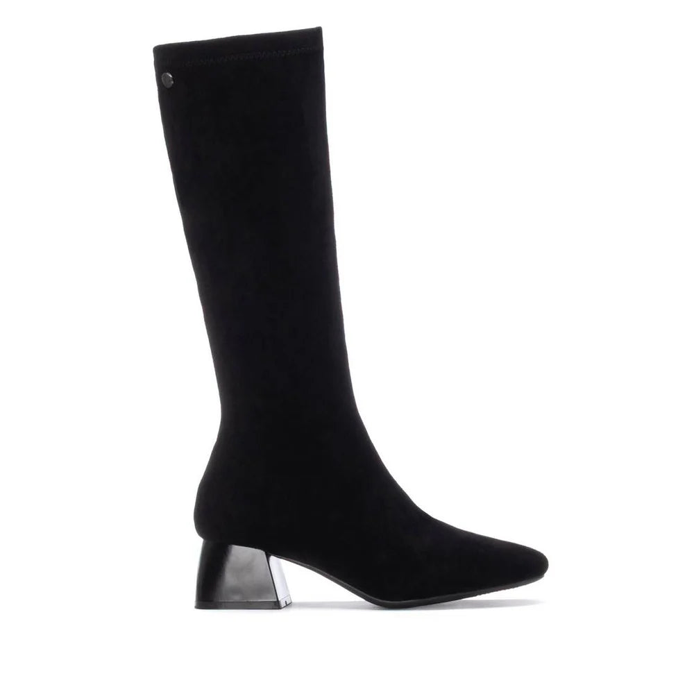 Xti - 144291 Black Stretch Mid Calf Boot