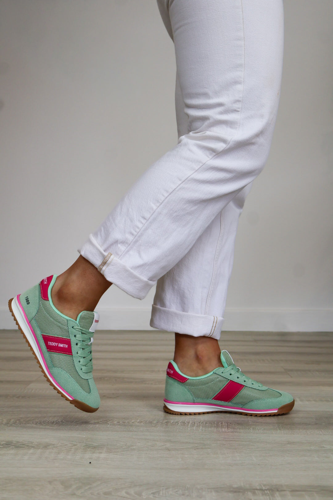 Teddy Smith - 120549 Green/Pink Trainer
