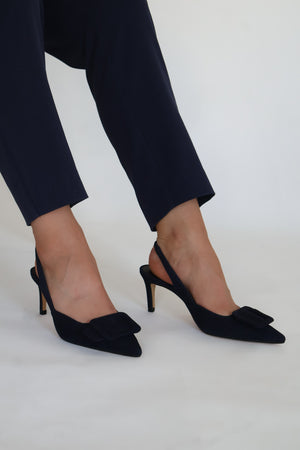 Lodi - Nestor Navy Buckle Slingback