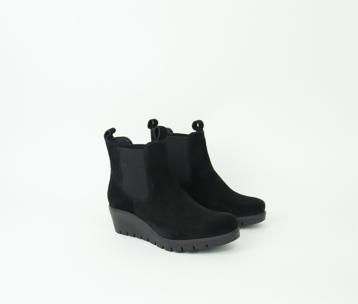 Ara - 57004 Black Suede Wedge Boot