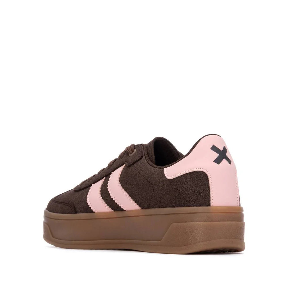 Xti - 144586 Brown and Pink Platform Trainer