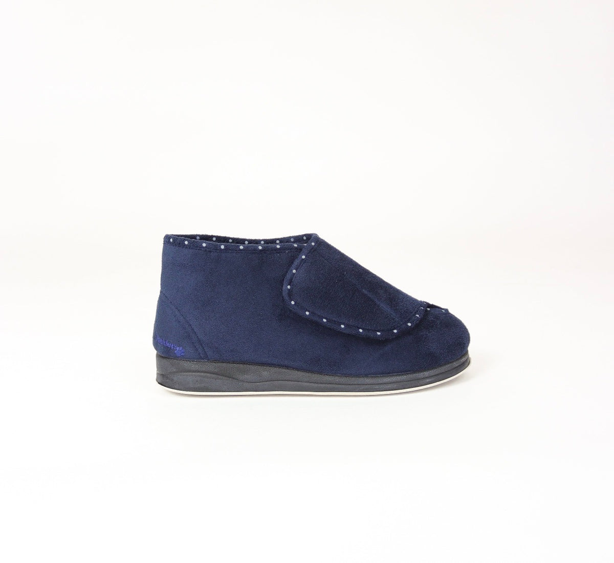 Padders - Cherish Navy Velcro Slipper