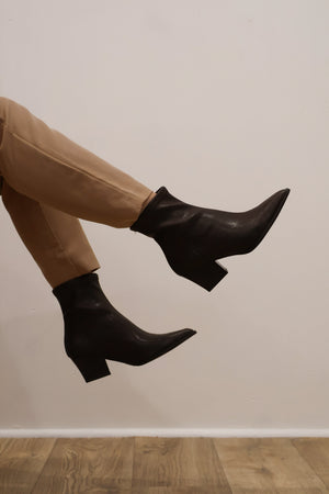 Miss Elastic - 78151 Chocolate Brown Ankle Boot