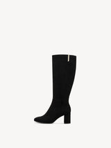 Marco Tozzi - 85502 Black Suede Knee High Boot