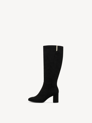 Marco Tozzi - 85502 Black Suede Knee High Boot