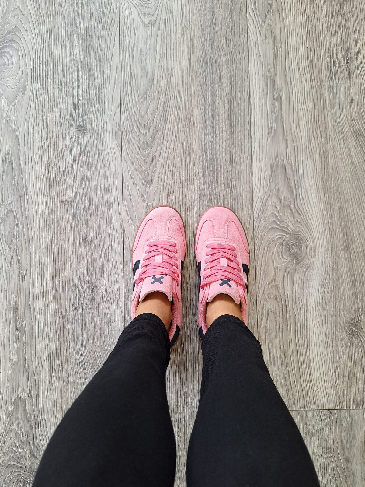 Xti - 144586 Pink and Navy Platform Trainer