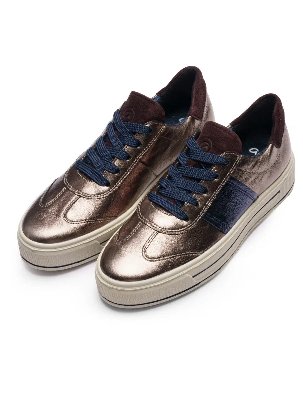 Ara - 23012 Metallic and Blue Trainer