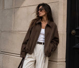 Anna - Brown Oversized Jacket