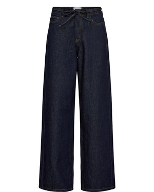 Numph - Nubrooklyn Dark Denim Wide Leg Jeans