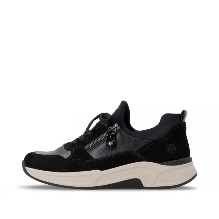 Remonte - D3V01 Black Zip Trainer